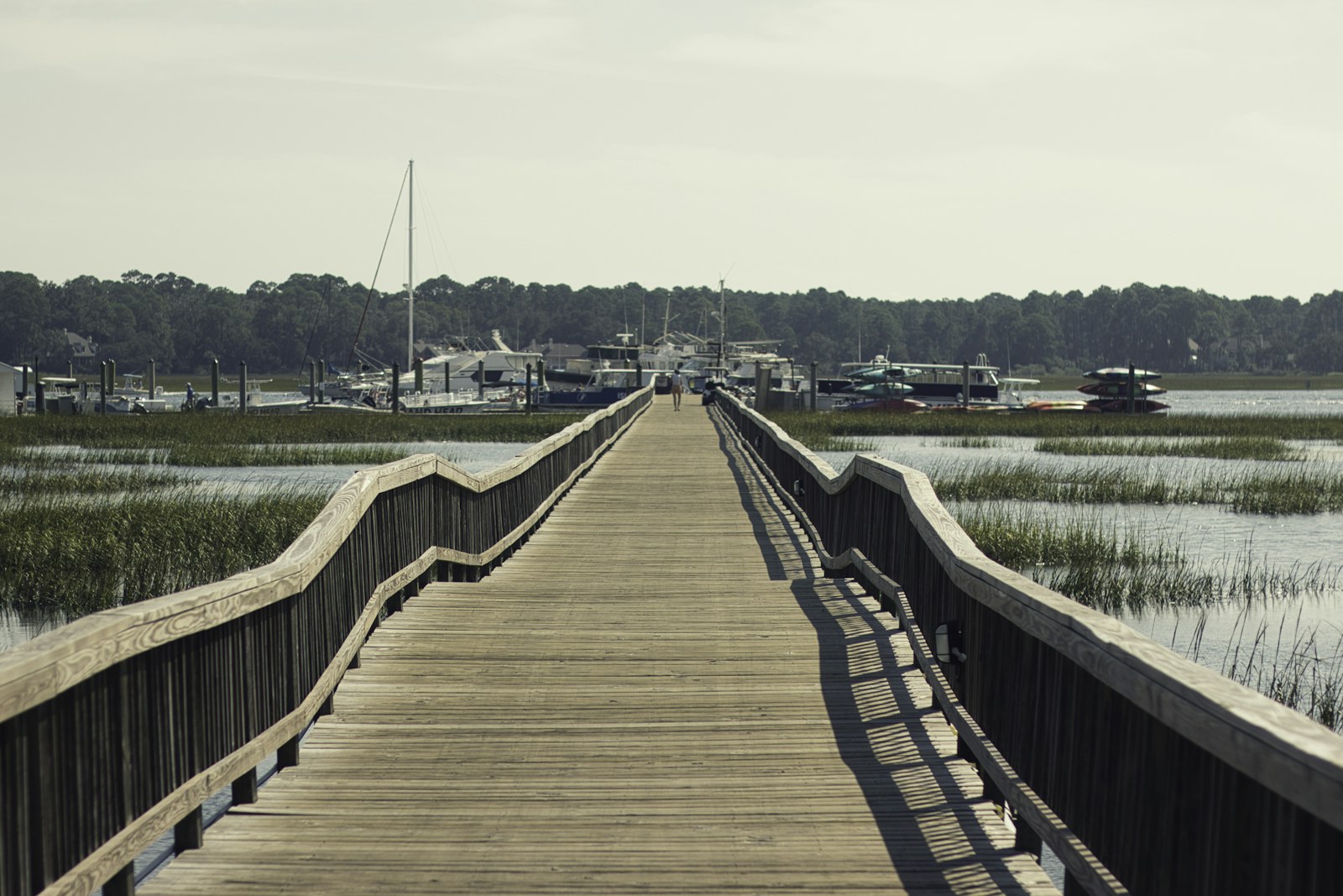 Bluffton boardwalk over a Lowcountry marsh